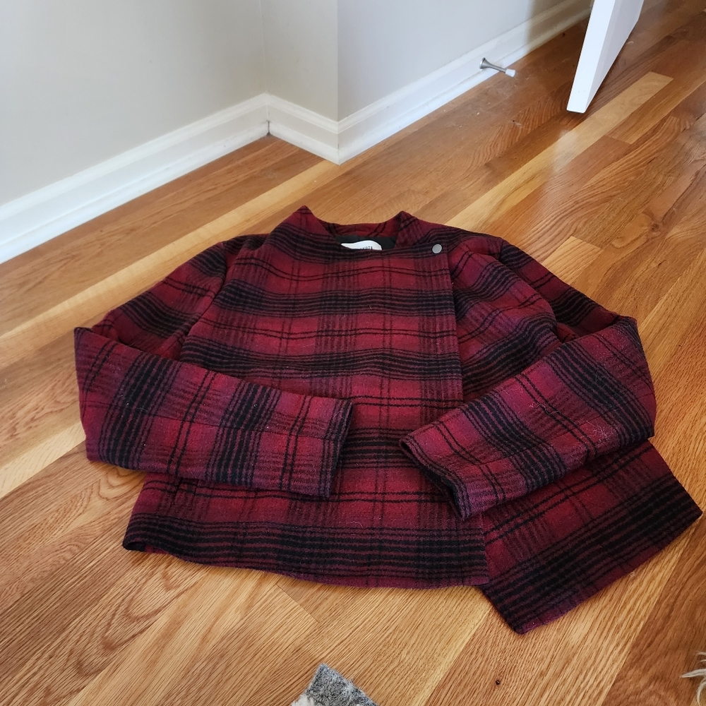 BB Dakota Red Plaid Large Jacket